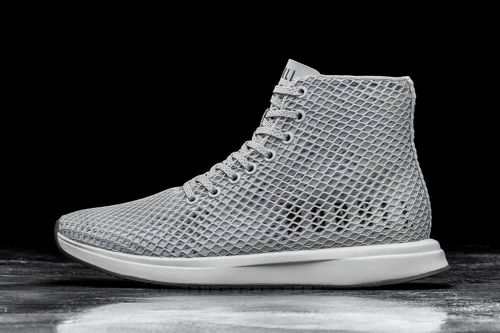 NOBULL High-Top Arctic Mesh Uzun Spor Ayakkabı Bayan - Gri - Turkiye (RLX-931076)